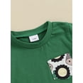 thumbnail image 6 of FEORJGP 2Pcs Toddler Baby Boy Summer Outfits 3M 6M 12M 18M 2T 3T Infant Short Sleeve T-Shirts Crew Neck Tops + Truck Print Shorts Set Kids Little Boys Fashion Casual Clothes for Vacation, 6 of 9