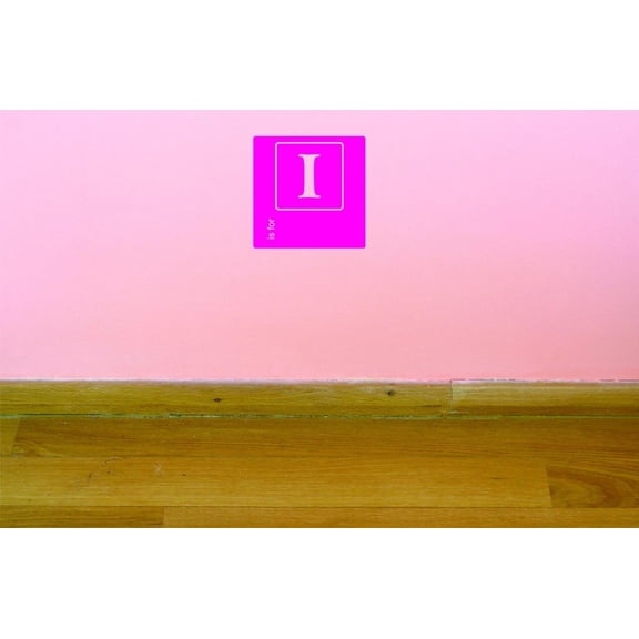 Custom Decals I Is For Alphabet Letter Wall Art Size: 18 X 18 Inches Color: Multi