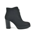 thumbnail image 2 of White Mountain Womens Thoughtful Faux Suede Platform Ankle Boots, 2 of 4