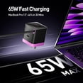 thumbnail image 3 of Cargador iWalk GaN de 65 W con cable USB-C retráctil para MacBook Pro, 3 of 7