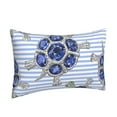 thumbnail image 2 of Binfone Turtle With Blue Stones Standard Size Pillowcase, Long Staple Pure Cotton Envelope Closure Pillow Cover,16"X24", 2 of 9
