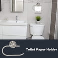 thumbnail image 3 of 4-Piece Bathroom Hardware Accessory Set Brushed Nickel, Wall Mounted Bath Accessory, Towel Rack Set Includes 25″ Towel Bar + Towel Ring + Toilet Paper Holder + Multi-Purpose Towel Hook, 3 of 9