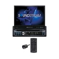 thumbnail image 1 of SoundStream VR-720B Reproductor multimedia Bluetooth estéreo para coche de un solo DIN con pantalla táctil abatible hacia arriba motorizada de 7 pulgadas y amplificador integrado, 1 of 4