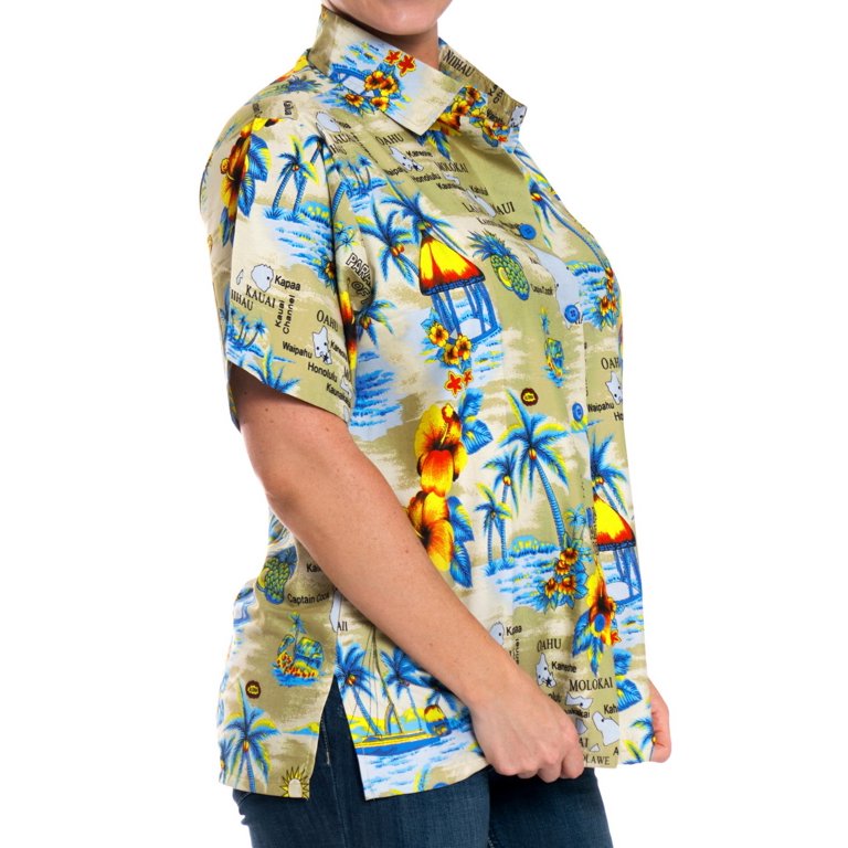 Kauai Floral Hawaiian Button Down Shirt