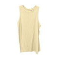 thumbnail image 5 of WAYUTE Tank Tops for Women Oversized Round Neck Sleeveless Tank Tunic Soft Breathable Tennis Gym Solid Color Cover Up Shirt,Yellow,5XL, 5 of 6