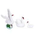 thumbnail image 3 of Adornos de cisne de resina artesanías de cisne de simulación educativa decorativas para el hogar para jardín en miniatura ANGGREK Otros, 3 of 8