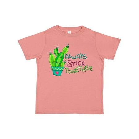 

Inktastic Always Stick Together- Cute Cactus Gift Toddler Boy or Toddler Girl T-Shirt