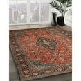 thumbnail image 2 of Ahgly Company Indoor Rectangle Traditional Dark Almond Brown Medallion Area Rugs, 8' x 12', 2 of 6