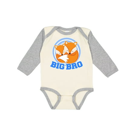 

Inktastic big bro fox Gift Baby Boy or Baby Girl Long Sleeve Bodysuit