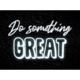 thumbnail image 2 of Prime, Marcus 32x25 White Modern Wood Framed Museum Art Print Titled - Do Something Great, 2 of 4