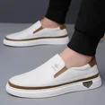 thumbnail image 3 of Mens Casual Shoes Soft Comfortable Flat Lightweight Moccasin Classic Breathable Leather Men's Shoes, 3 of 7