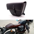 thumbnail image 4 of Triangle Synthetic Leather Motorcycle Side Saddle Bag For Cafe Racer ATV Bikes, 4 of 8