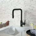 thumbnail image 1 of Stylish Rivo One-Handle Matte Black Pull Down Kitchen Faucet Height 14" K-148N, 1 of 14