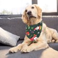 thumbnail image 4 of sweethay Toalla de saliva para mascotas de Navidad, pañuelo de animales pequeños, bufanda, babero, accesorio de decoración para fiestas, Ropa para mascotas papa noel verde, 4 of 6
