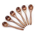 thumbnail image 1 of 6 Pieces Small Wooden Spoons Nature Spoons, 1 of 4