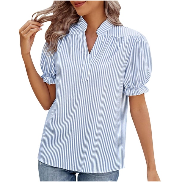 Usted Es Más Que una Camisa de Puntuación de Prueba, Cuello en V de Manga Corta Suelta, Camisa para Mujeres