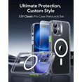 thumbnail image 2 of for iPhone 16 Pro Max Case, Compatible with MagSafe, Shockproof Military-Grade Protection, Magnetic Phone Case for iPhone 16 Pro Max, Classic Hybrid Case (HaloLock), Clear, 2 of 5