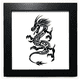 thumbnail image 1 of Mesa de pared Unbranded Dragon arte animal grano marco cuadrado negro 8 x 8, 1 of 4