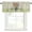 Light Green Emerald Green Light Purple, variant on Watercolor Flowers Rod Pocket Curtain Valance, Spring Floral Sage Green Stripes Check Farmhouse Window Valance for Living Room, Bedroom, Kitchen 42"W x 12"L