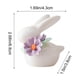 thumbnail image 3 of Uuiauoio 1 pc Mini Ceramic Rabbit Figurines, Porcelain Easter Bunny Decorations for Home, Tabletop Ornament, Tea Ceremony Pet, 3 of 6