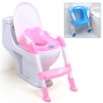 thumbnail image 1 of Asiento WC Bebeglo Con Escalones Rosa, 1 of 4