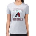 thumbnail image 4 of Women's G-III 4Her by Carl Banks Heather Gray Arizona Diamondbacks Super-Slim Fit Lightweight Team Logo Graphic T-Shirt, 4 of 5