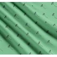 thumbnail image 3 of Soimoi Green Cotton Cambric Fabric Cotton Ball Leaves Print Fabric by the Yard 58 Inch Wide, 3 of 7