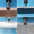 thumbnail image 3 of 2Pcs  Steel Grinder Carbide Rotary File Cylindrical Ball End Milling Cutter Grinding Engraving Double Groove, 3 of 6