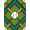 Green Red Navy Multicolor, Pattern 1, variant on ODIKA Sport Diamond With Athletic Star Border And Bat Motif Baseball Field Refined for Playroom, Bedroom, Reading Nook, Pet Friendly & Kids Safe Play
