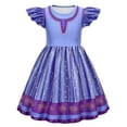 thumbnail image 3 of Disfraces de Disney Wish para niñas, disfraces de Cosplay de películas, vestido de princesa Asha para niños, Halloween, Carnaval, cumpleaños, mascarada, actuación en escenario, 3 of 5