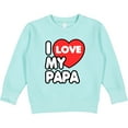 thumbnail image 2 of Inktastic I Love My Papa Toddler Sweatshirt, 2 of 4
