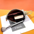 thumbnail image 4 of Inteprter Bolsa de servilletas sanitarias PU Almacenamiento de dinero Pequeña bolsa de color sólido Cosmético Brillo de labios Organizador Bolso Almacenamiento y organización del hogar Gris Inteprter HA080055-02, 4 of 6