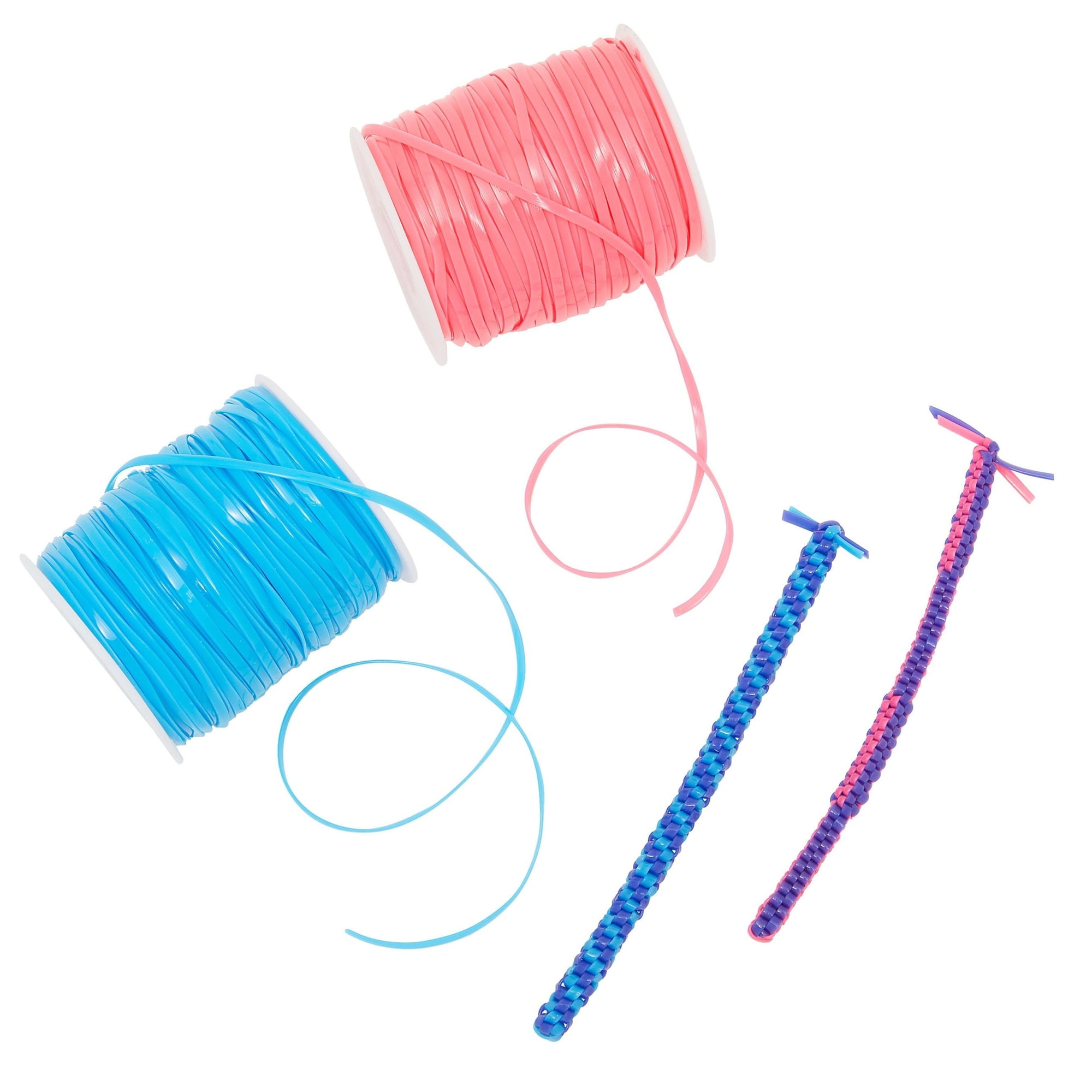 Juvale 31 Color Lanyard String Kit, Gimp String For Bracelets Boondoggle  Keychains, Plastic Cord With Rings And Hooks : Target