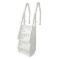 thumbnail image 1 of Vinyl Works Adjustable 24 Inch Above Ground In-Pool Step Ladder, White, 1 of 8
