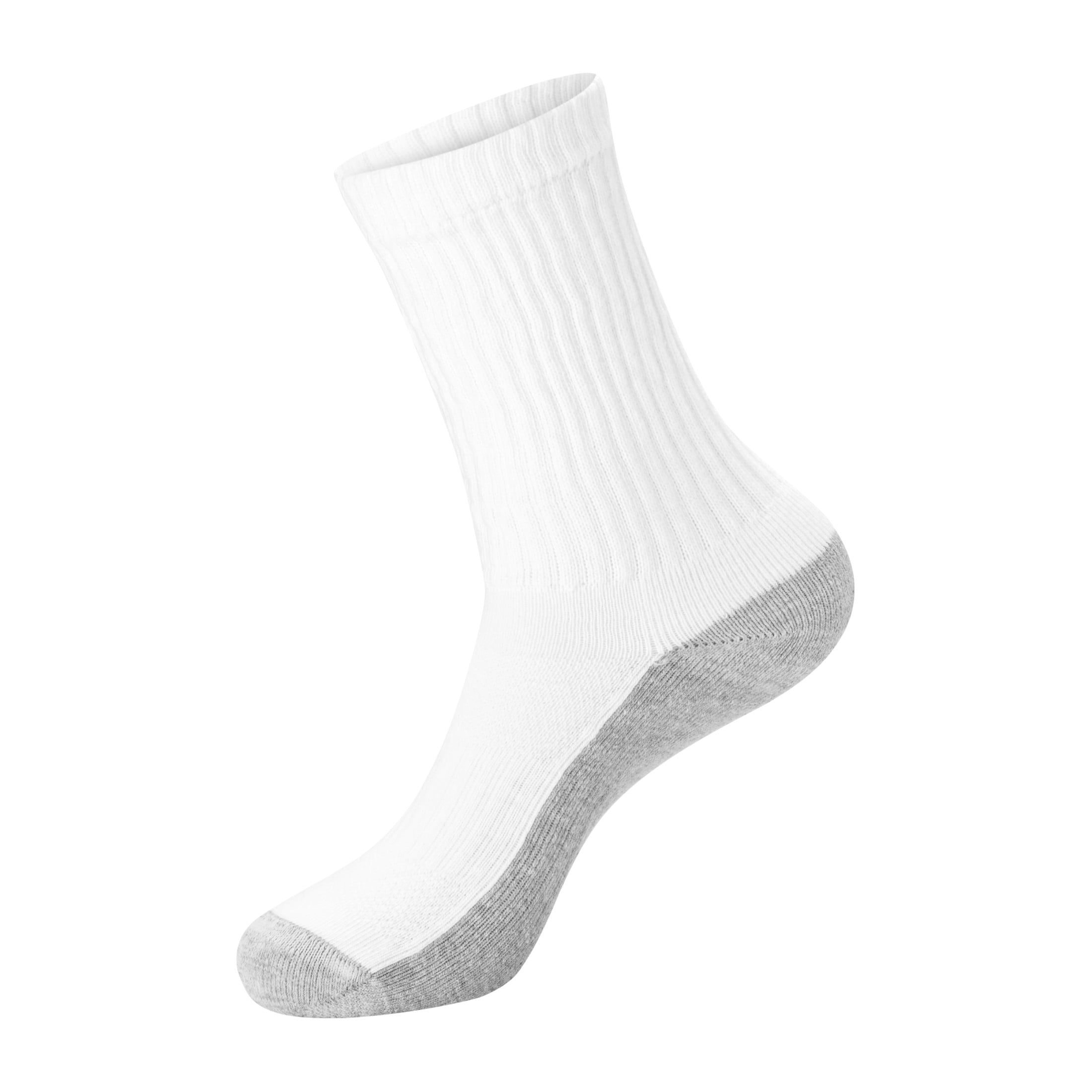 Hanes Mens Crew Socks Pack, 12-Pack, X-Temp Cushioned Socks for Men, Moisture-Wicking for big & tall men