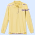 thumbnail image 3 of Educated Uniforms Boys 4-20 Long Sleeve Pique Polo Shirt, 3 of 5