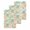 Blue Green Brown, variant on Teal Red Coastal Jellyfish Kitchen Dish Towels for Drying Dishes Set of 4, Summer Nautical Beach Coral Starfish Waffle Weave Microfiber Hand Tea Bathroom Towels Quick Dry & Absorbent Towel 15.7x23.6