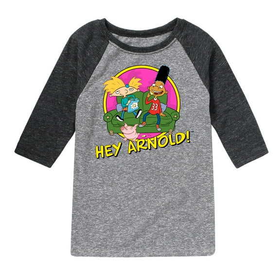 Hey Arnold! - Arnold and Friends - Toddler And Youth Raglan Graphic T-Shirt