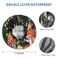 thumbnail image 3 of Shower Caps,Red Mushroom Snail Black Pattern Waterproof Shower Cap for Women 4 Pieces,Double Reusable Hair Cover for Shower PEVA Elastic Stretch Hem, 3 of 7