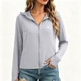 thumbnail image 4 of GUACER Womens UPF 50+ Sun Protection Hoodies Breathable Ice Silk Full Zip Lightweight Long Sleeve Jacket for Hiking & Outdoor, 4 of 5