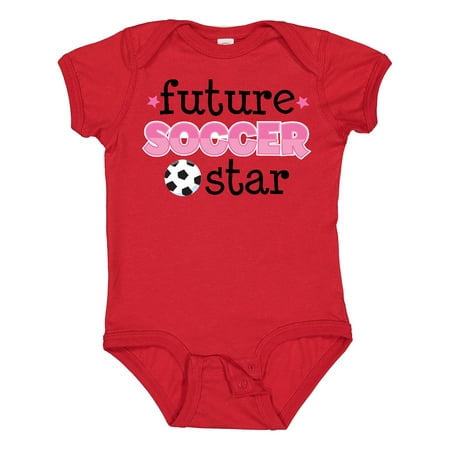 

Inktastic Future Soccer Star Girls Gift Baby Girl Bodysuit