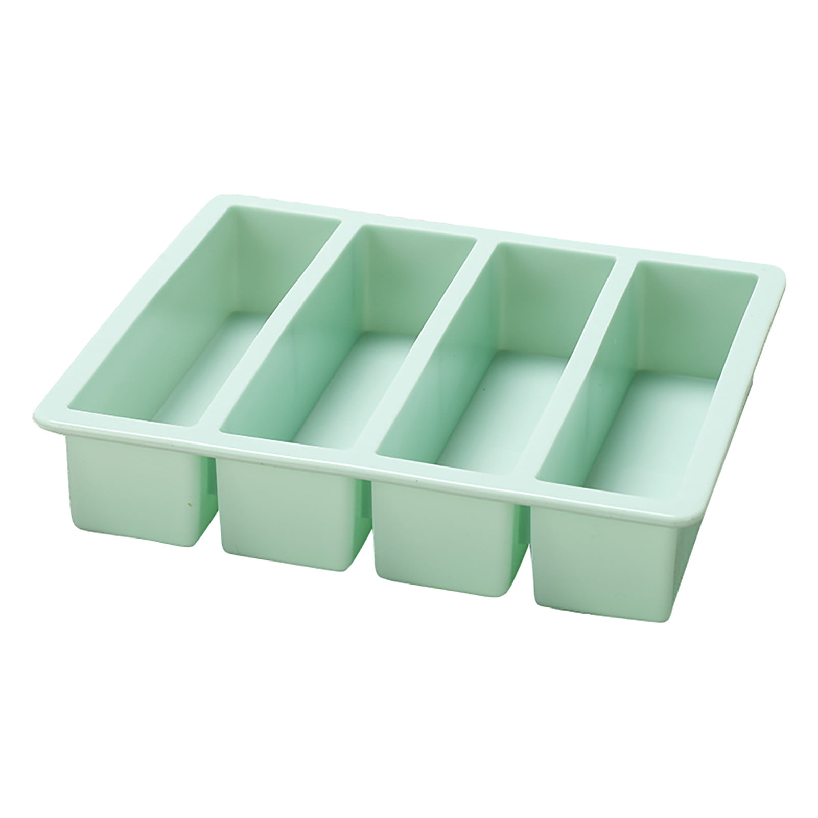 Flexible Silicone Ice Cube Trays 4 / 6 / 8 Square Cubes per Tray