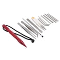 thumbnail image 4 of DIY Bracelet Weaving Tool, Paracord  Knitting Tool Bracelets DIY Kit 14Pcs/Set Paracord  Knitting Tool With 1 X Scissors For Craft Lovers Red 14-piece Set, 4 of 8
