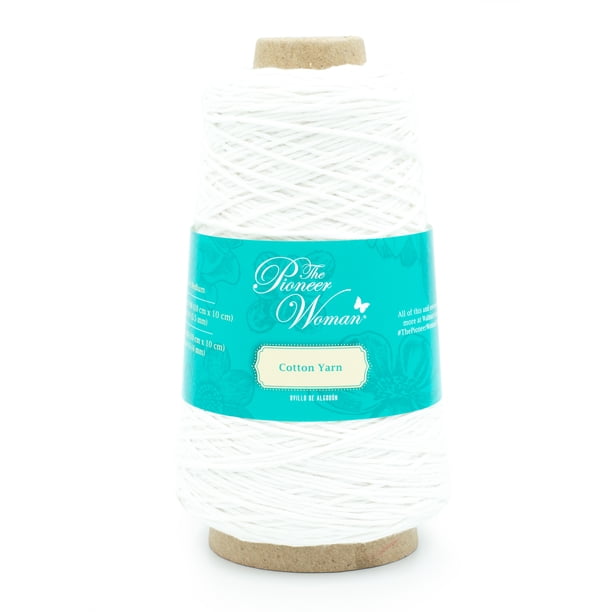 The Pioneer Woman Cotton Yarn Linen Medium White Yarn
