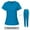 blue, variant on Stylish V Neck Short Sleeve Hospital Nurse Uniforms Hospital Nurse Work Clothese Scrub Sets 2PCS