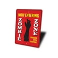 thumbnail image 4 of Now Entering Zombie Zone Novelty Sign, Metal Wall Decor - 10x14 inches, 4 of 4