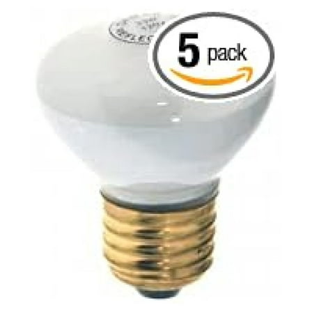 Incandescent Reflector Bulbs 25R17/FL 130V - 5 Pack - R17 Flood Light Bulbs - 130 Volt Reflector Lamps - Standard Base - Indoor Lighting