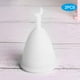 thumbnail image 5 of Copa Menstrual De Silicona Para Mujer Copa Menstrual De Silicona 2 Piezas Copa Menstrual De Silicona Para Mujer Copa De Higiene Femenina Suministros Para El Período De ANGGREK Blanco en forma de luna L, 5 of 8