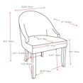 thumbnail image 4 of CorLiving Antonio Velvet Accent Chair, 4 of 4