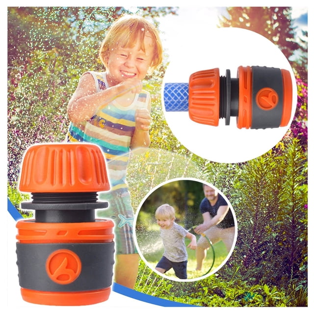 Garden Hose Connector Garden Quick Connectors Suitable For 4 Point Water Pipe (1.35cm 0.53”) Watermelon Sprinkler for Kids Inflatable Sprinkler Pool for Kids Gear Drive Sprinkler Watermelon Sprinkler